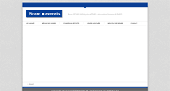 Desktop Screenshot of cabinet-picard.com